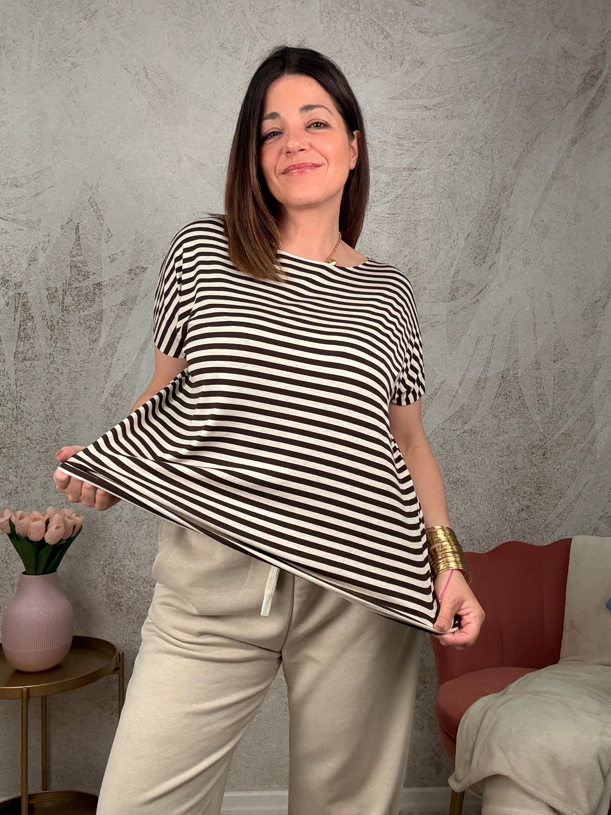T-shirt a righe