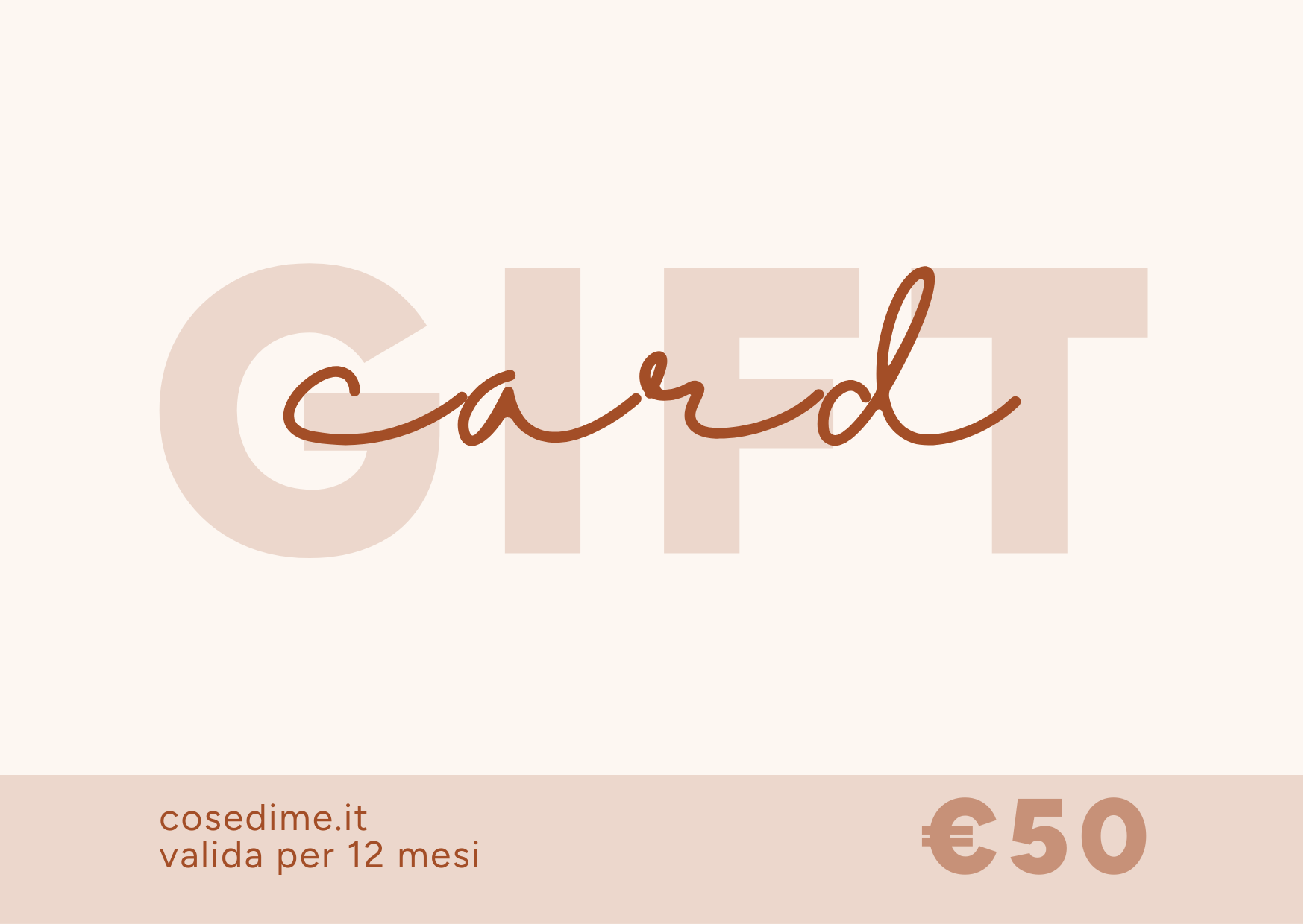 Gift Card Cose di Me