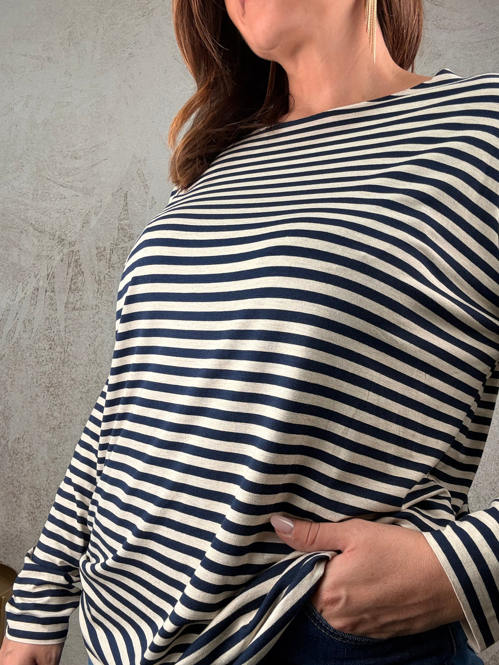 T-shirt Basic riga piccola