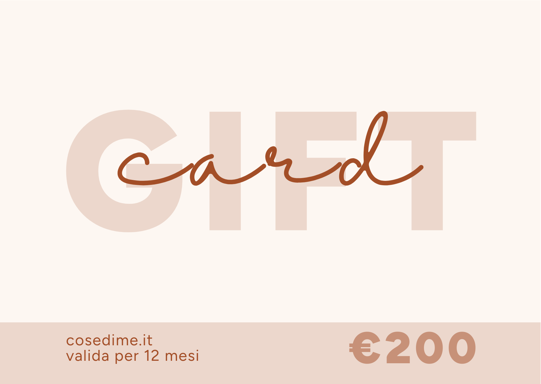 Gift Card Cose di Me