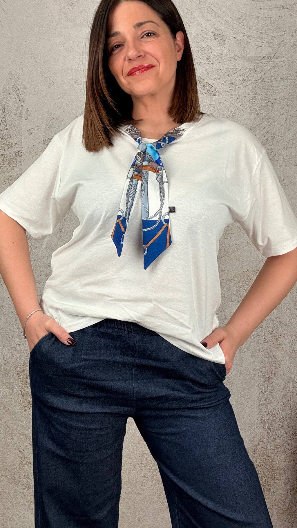 T-shirt Foulard