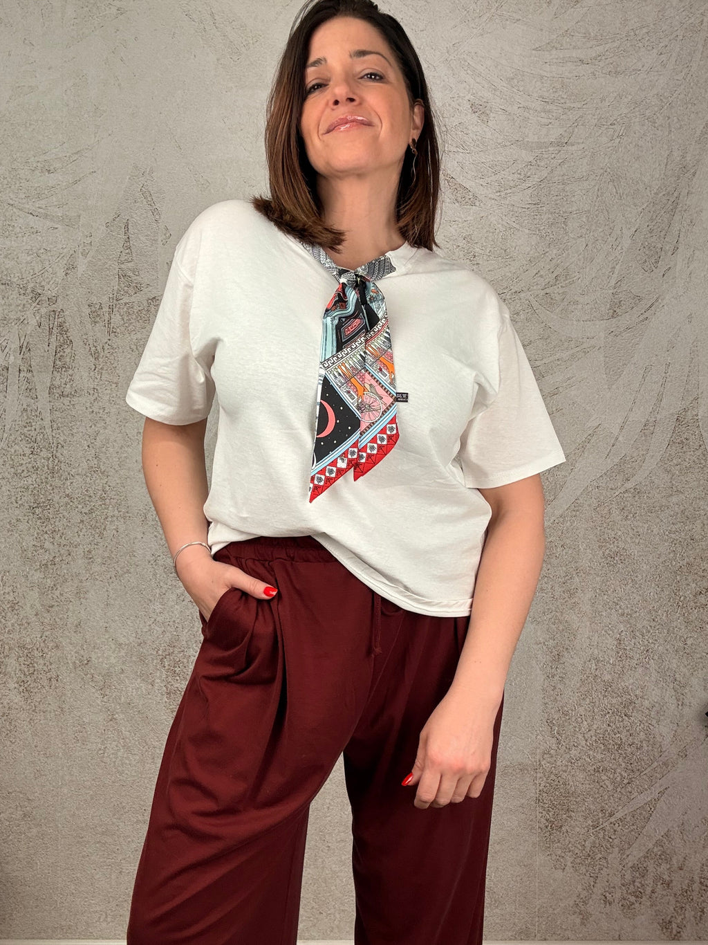 T-shirt Foulard