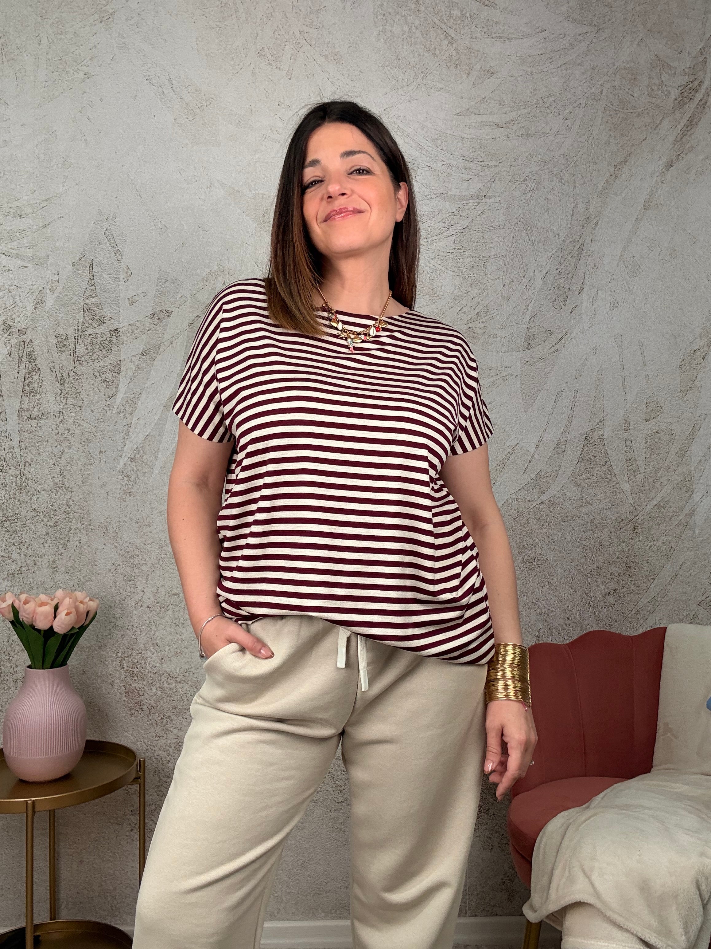 T-shirt a righe