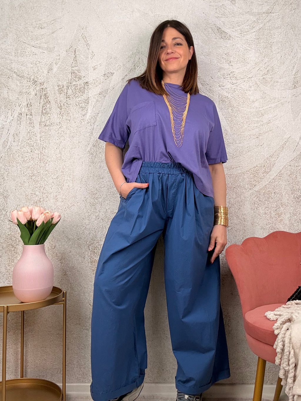 Pantalone Celeste