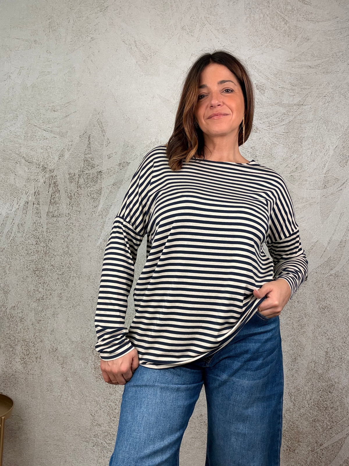 T-shirt Basic riga piccola