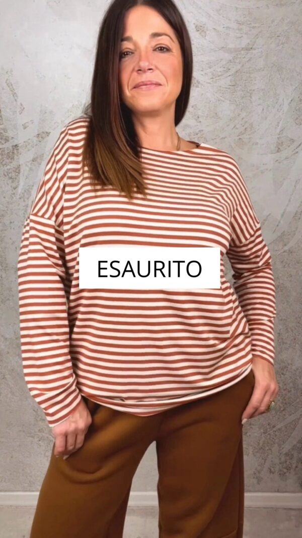 T-shirt Francy bianco/ruggine
