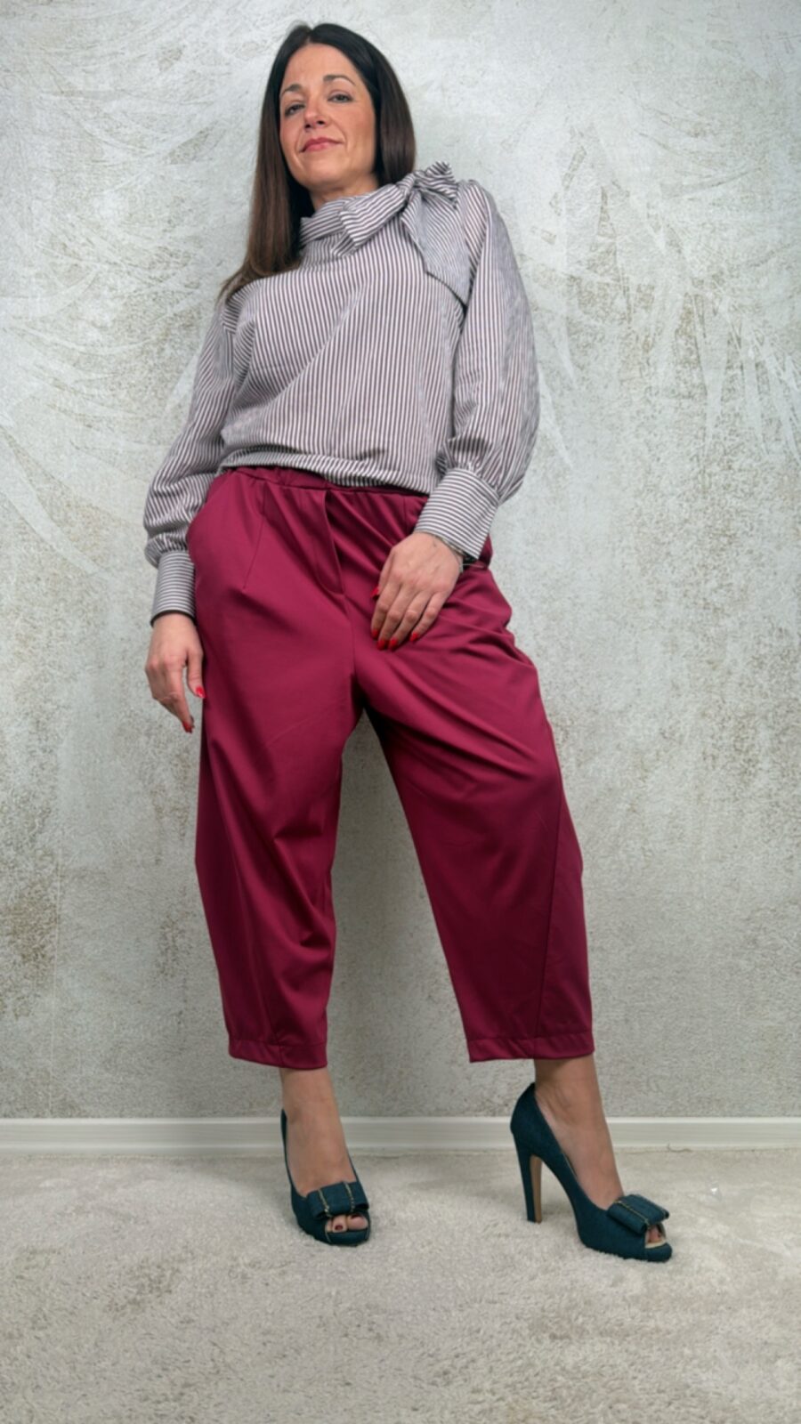 Pantalone Adelaide vinaccia