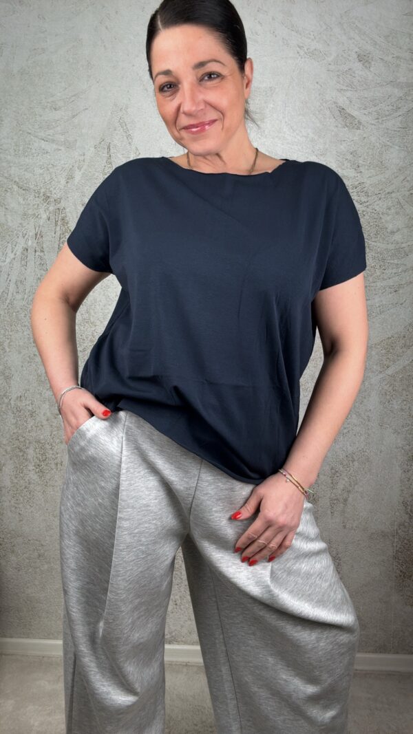 T-shirt basic blu