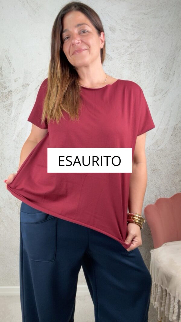 T-shirt basic bordeaux