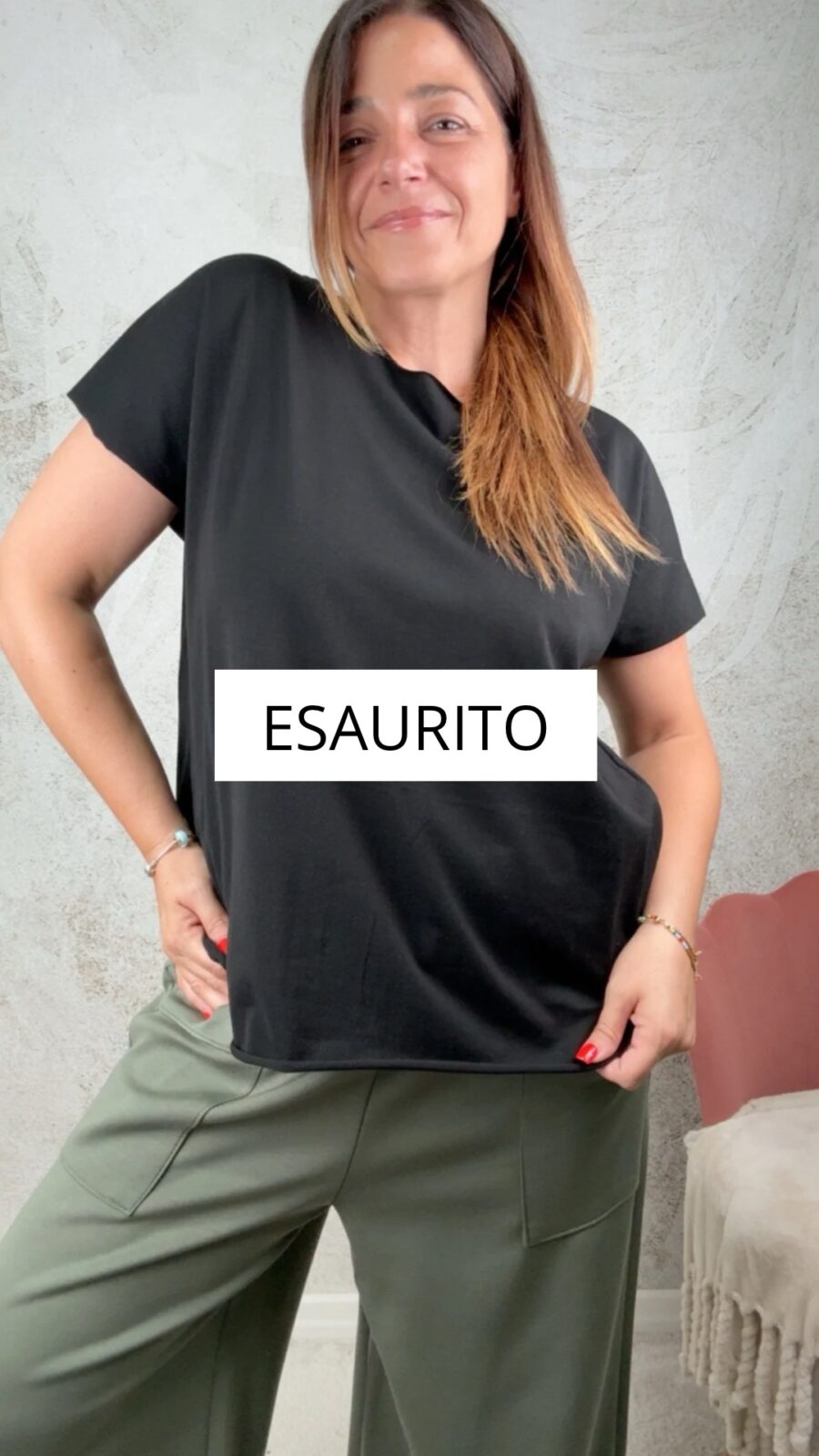 T-shirt basic nero
