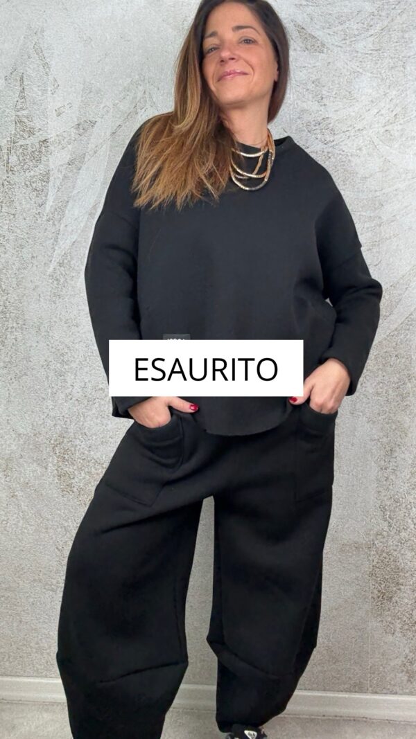 Tuta Alice felpata nero