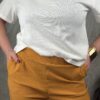 Pantalone Federica senape - immagine 3