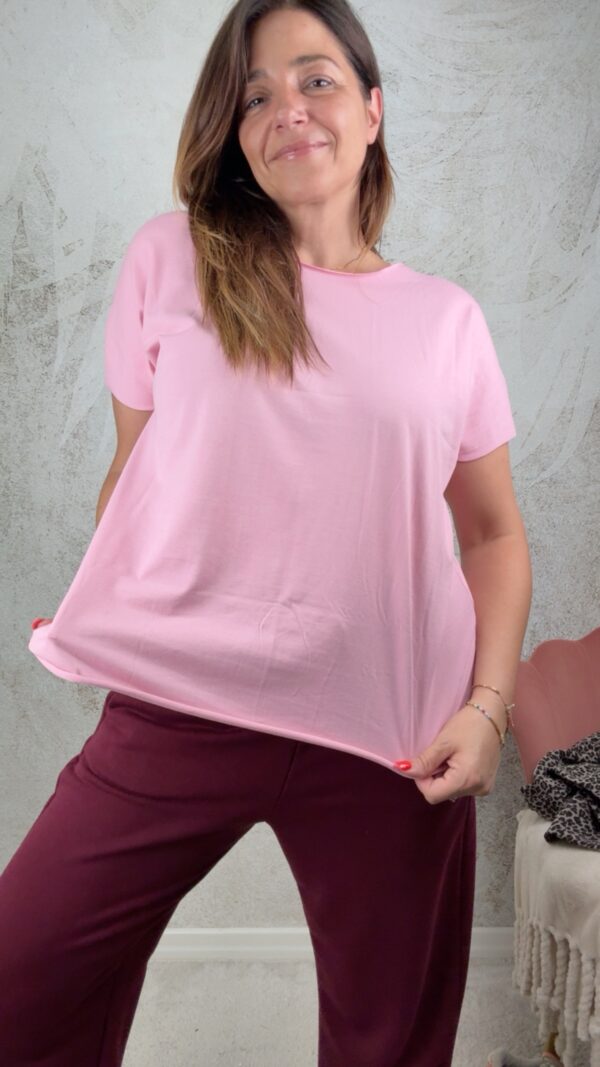 T-shirt basic rosa
