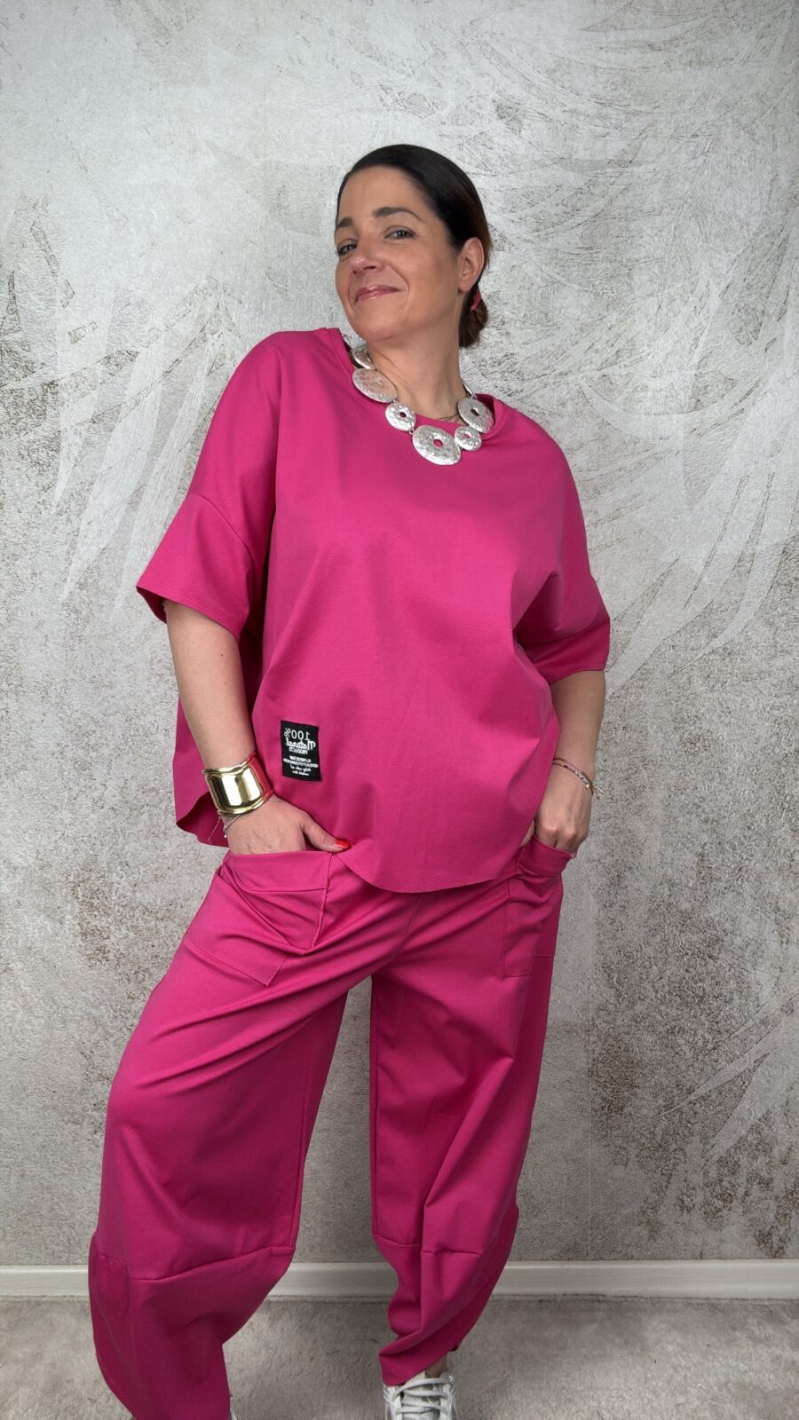 Tuta Alice m/c fucsia