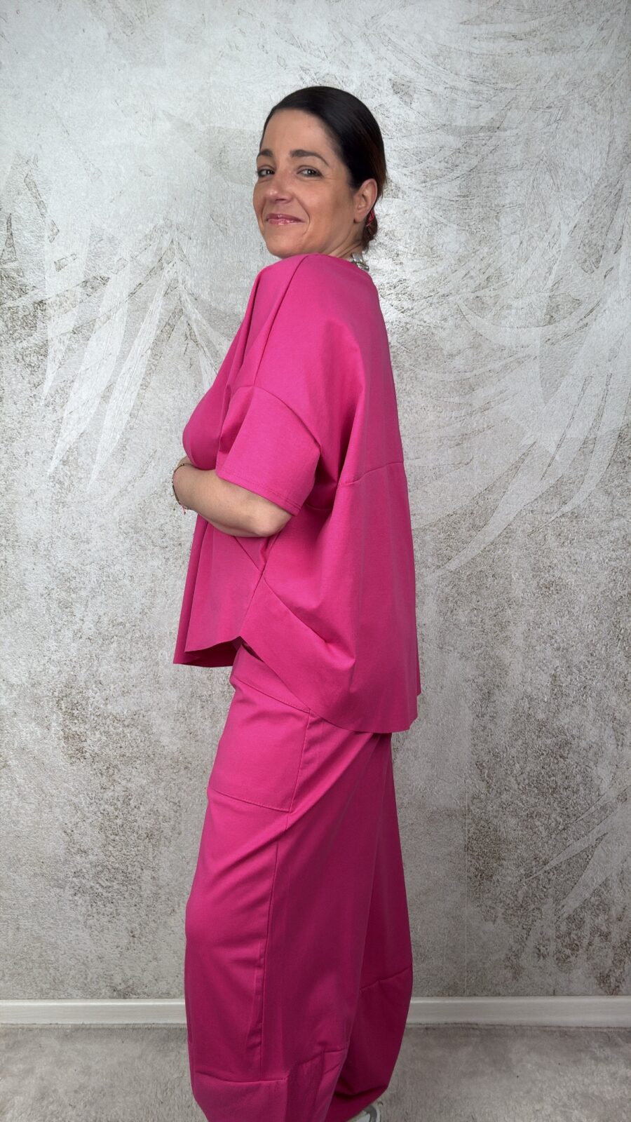 Tuta Alice m/c fucsia - immagine 2