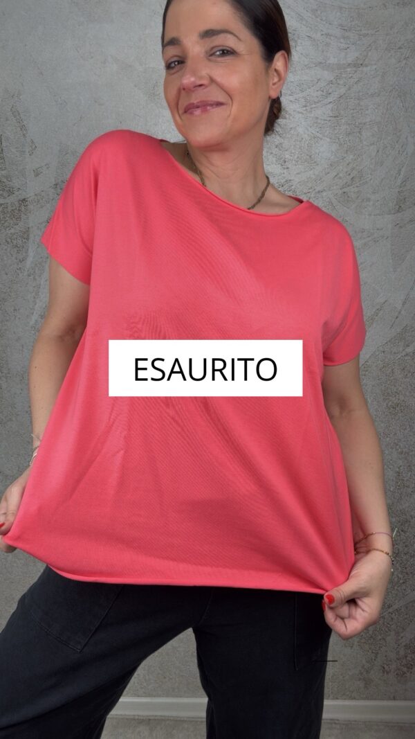 T-shirt basic corallo