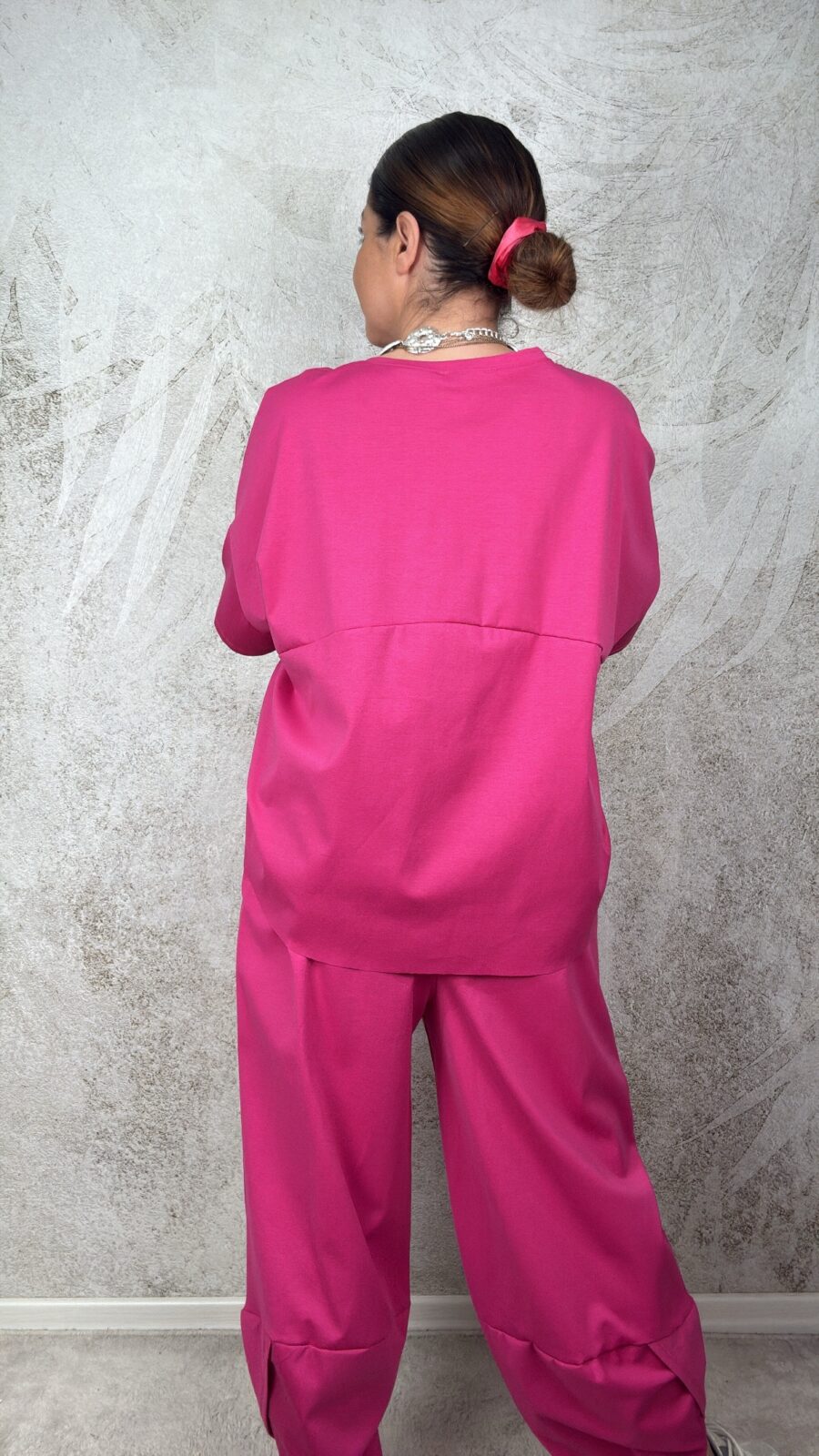 Tuta Alice m/c fucsia - immagine 3