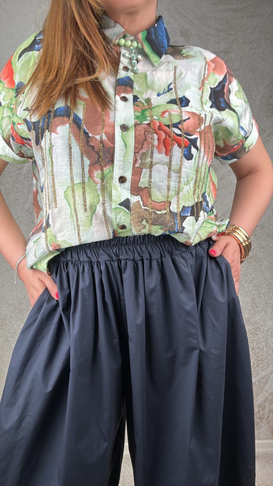 Pantalone Aria blu - immagine 2