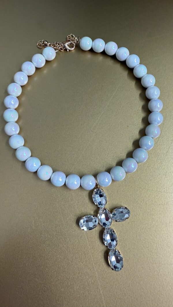 Collana Leone bianco