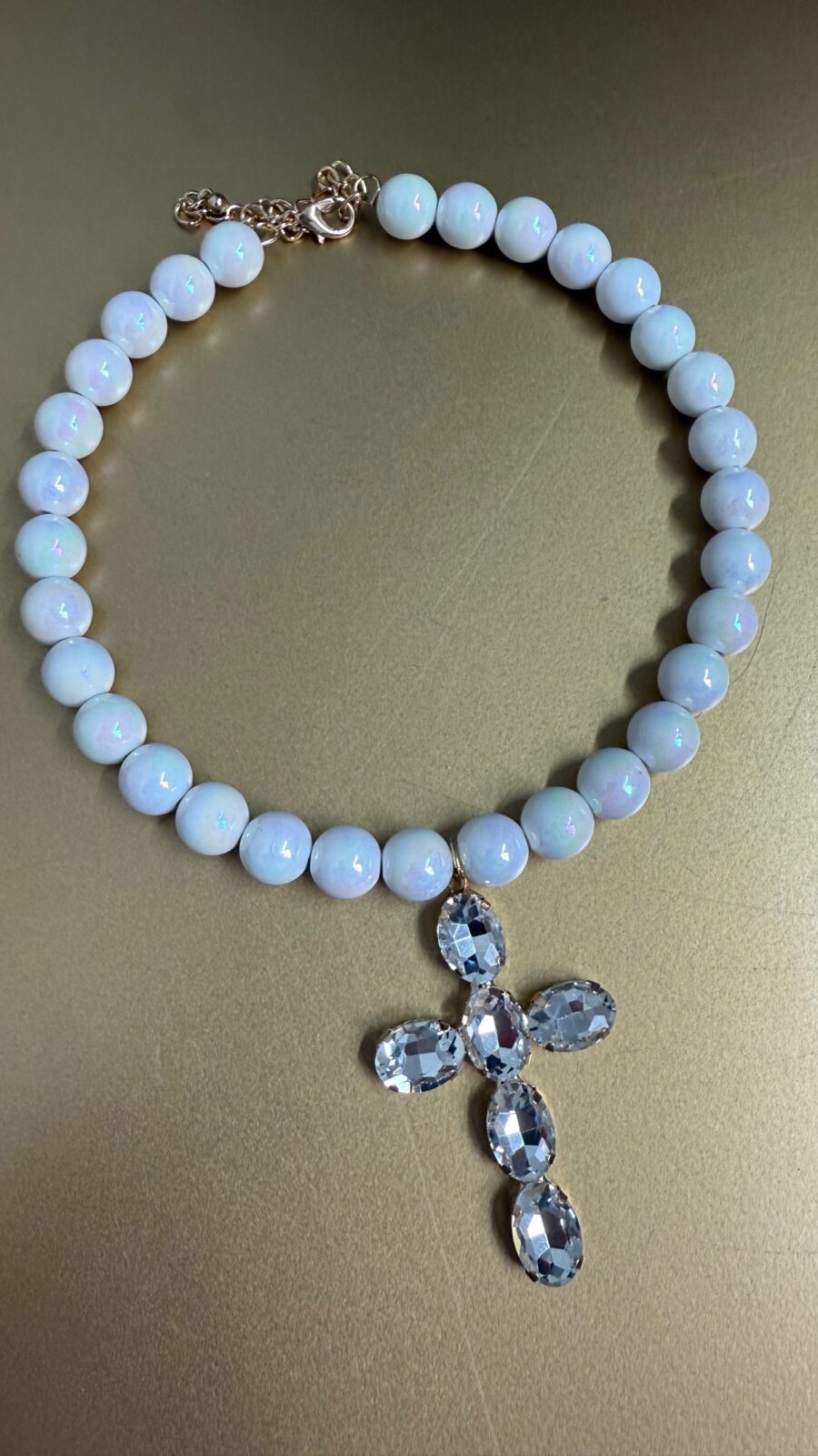 Collana Leone bianco