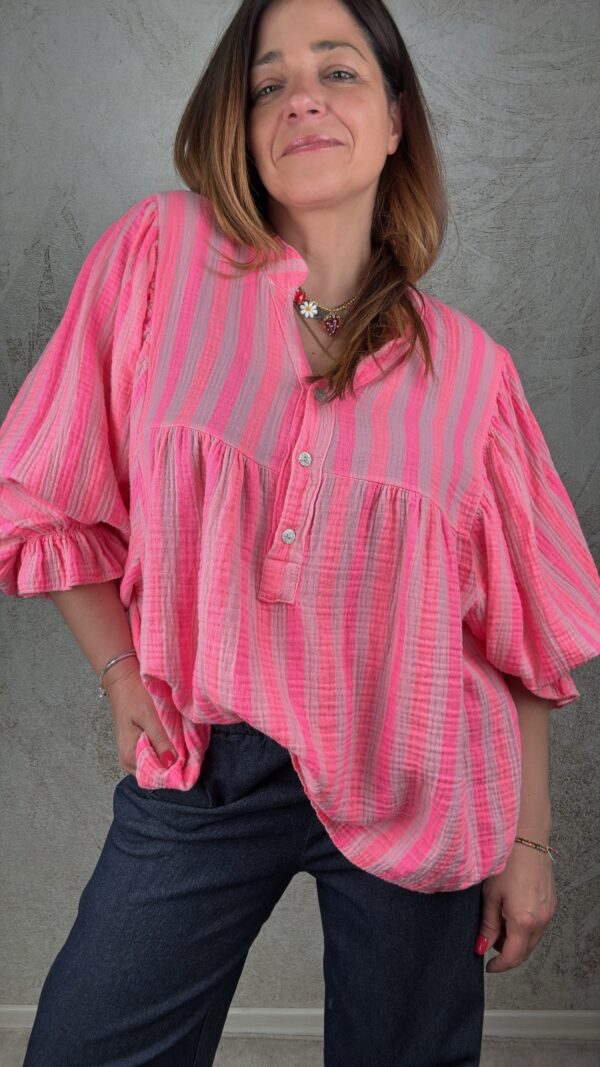 Camicia Agata rosa/fucsia