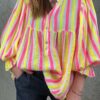 Camicia Agata giallo/fucsia - immagine 2