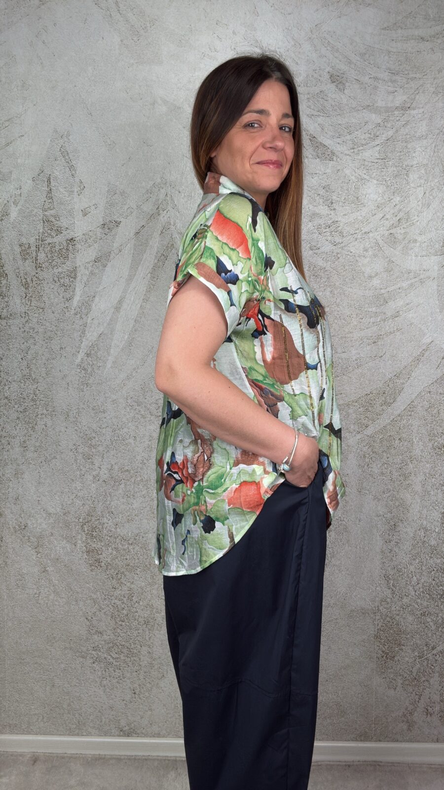 Camicia Fiorella verde - immagine 3