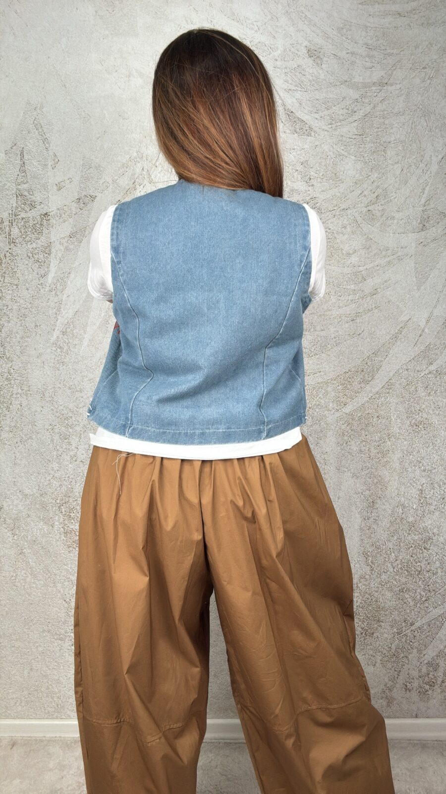 Pantalone Aria caramello - immagine 3