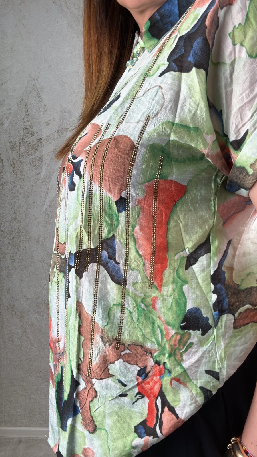 Camicia Fiorella verde - immagine 2