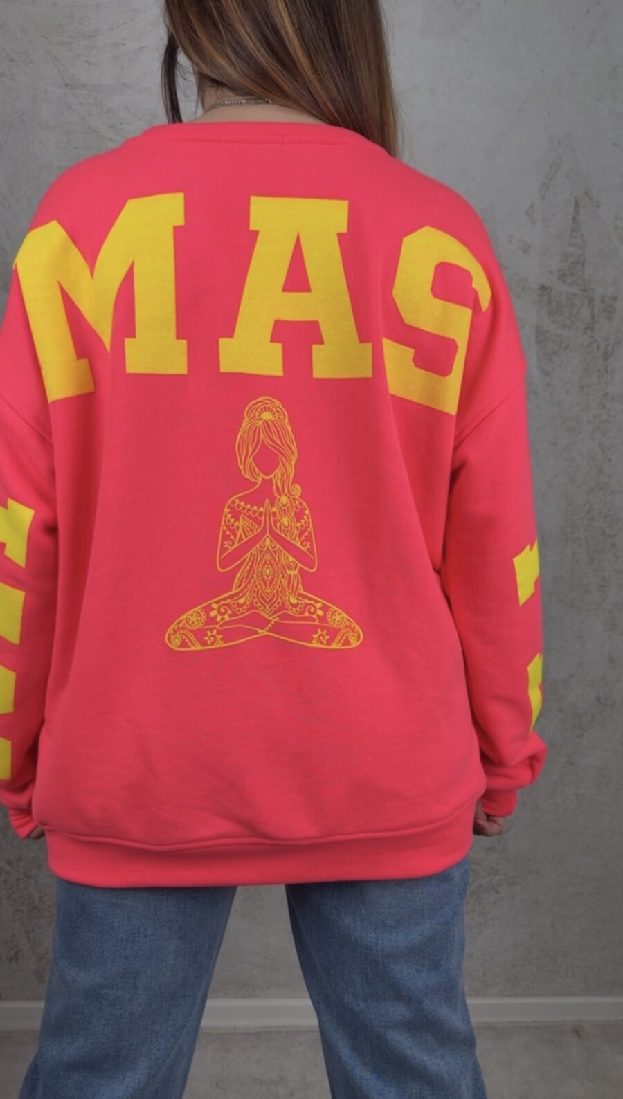 Felpa Namaste fucsia - immagine 4