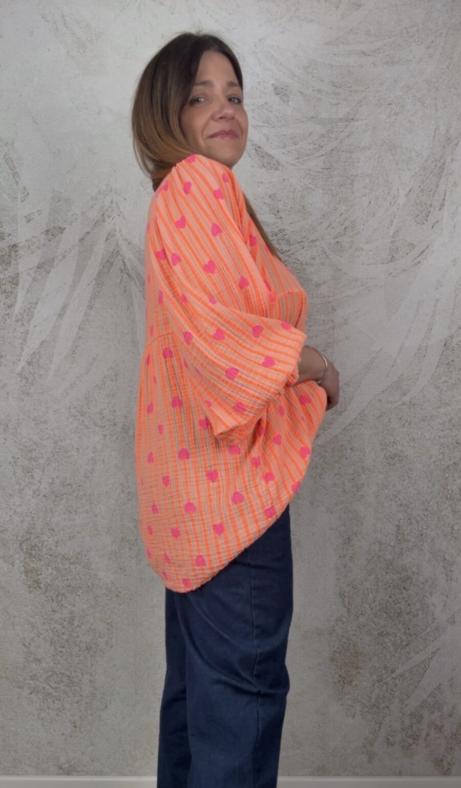 Camicia Rachele arancio fluo - immagine 3
