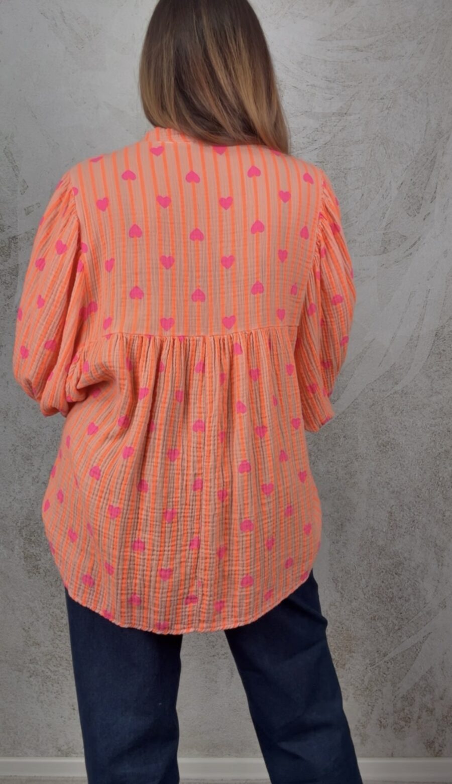 Camicia Rachele arancio fluo - immagine 2
