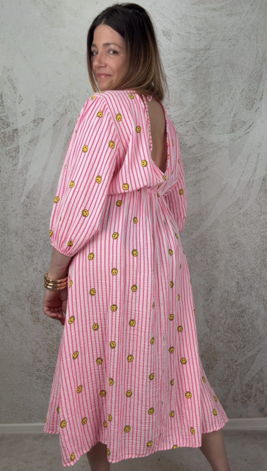 Abito Smile fucsia - immagine 3