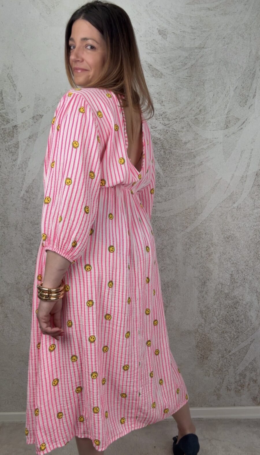 Abito Smile fucsia - immagine 4