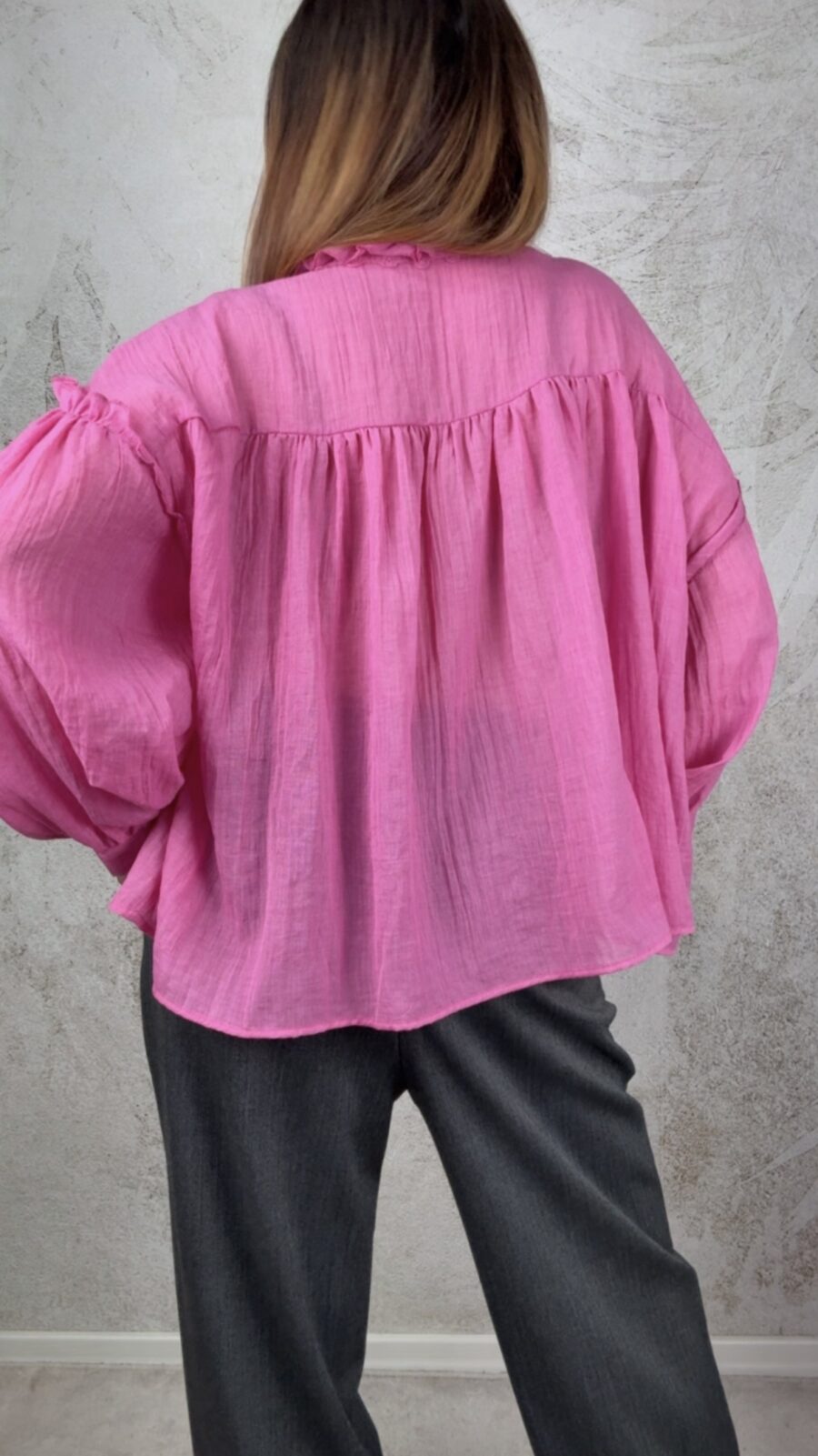 Camicia Atena fucsia - immagine 2