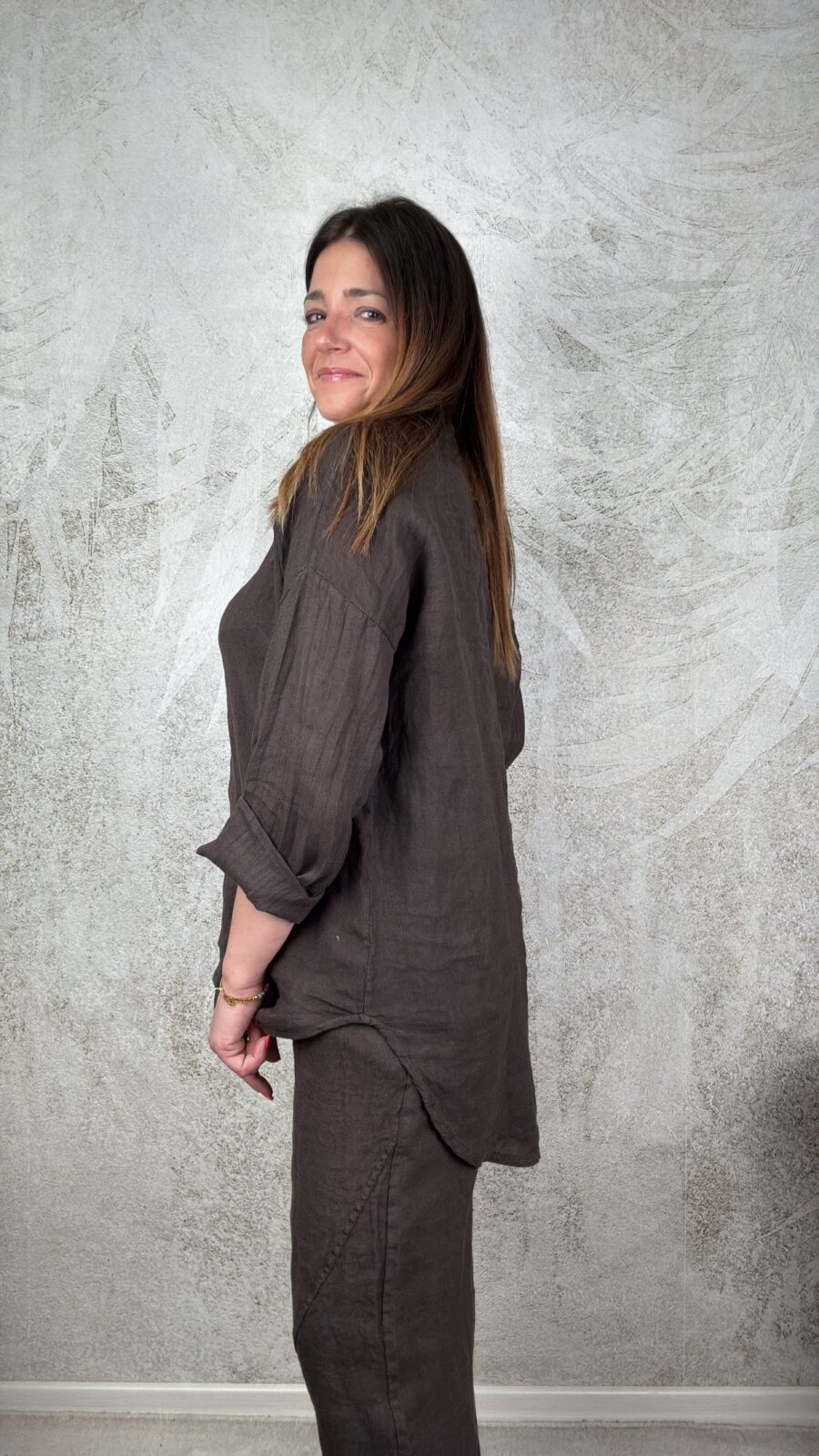 Camicia Valeria cioccolato - immagine 3