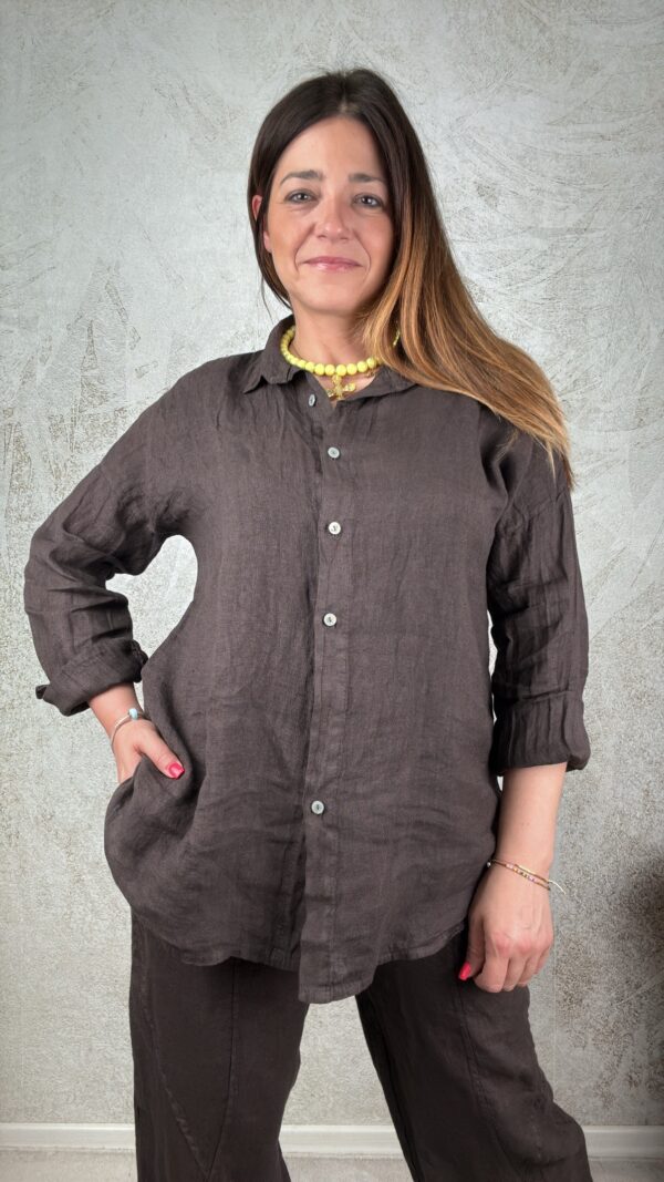 Camicia Valeria cioccolato