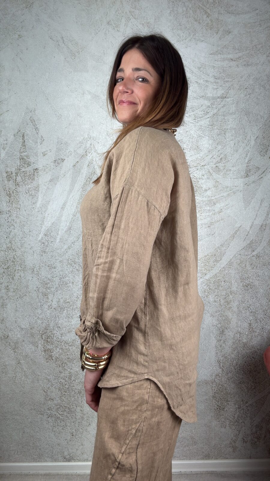 Camicia Valeria biscotto - immagine 2