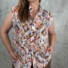 Camicia Veronica pesca/biscotto - immagine 2