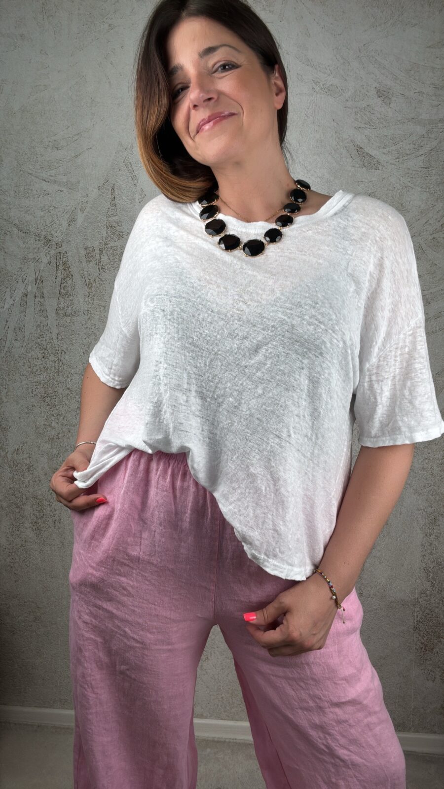 T-shirt Valeria bianco - immagine 2