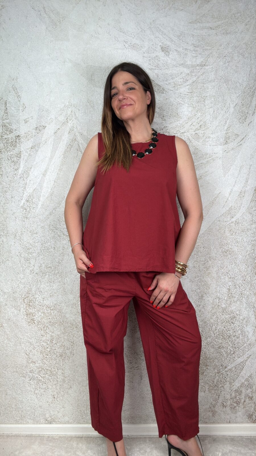 Completo Sabrina borgogna - immagine 2