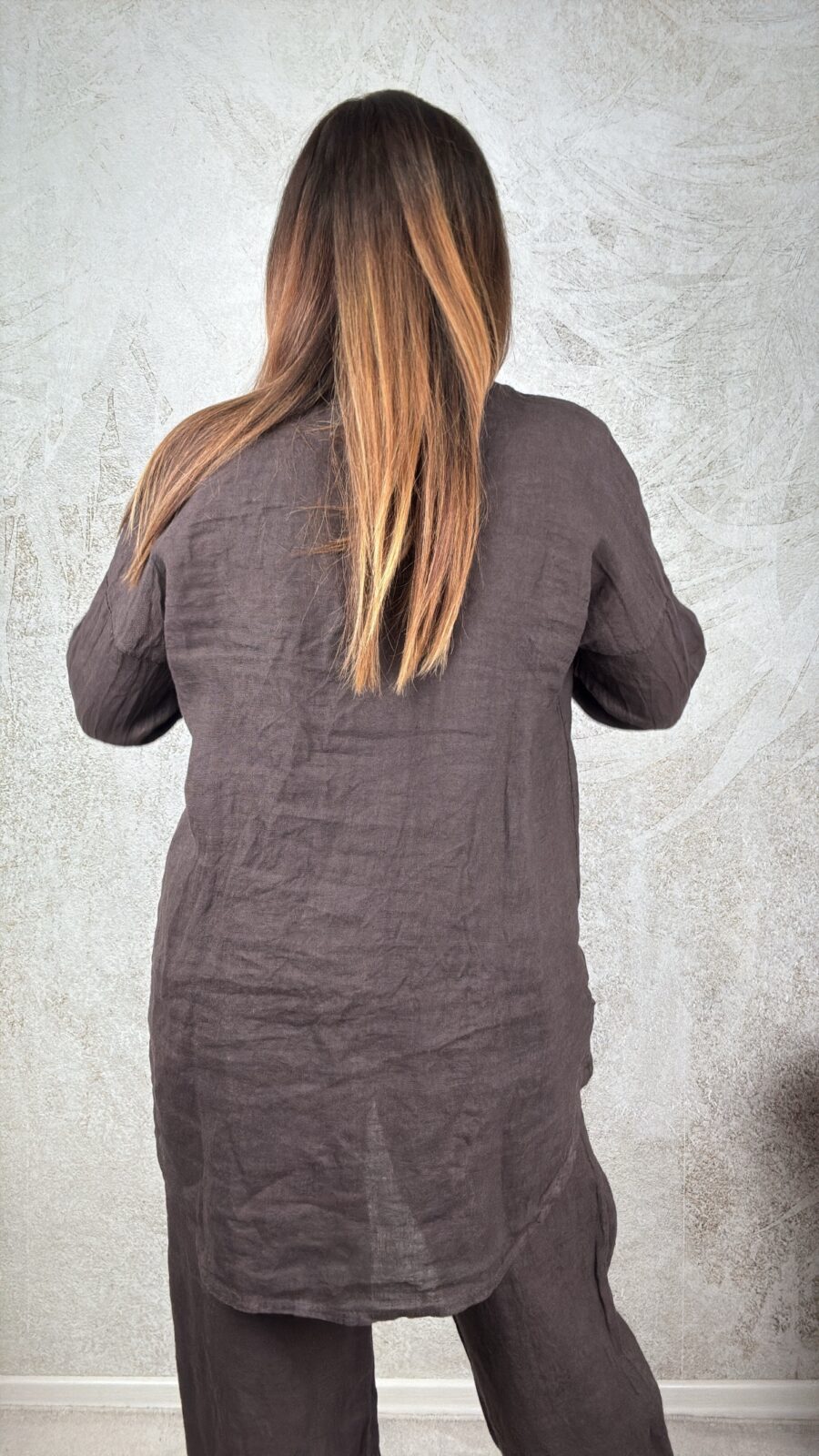Camicia Valeria cioccolato - immagine 4