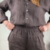 Pantalone Valeria cioccolato - immagine 3
