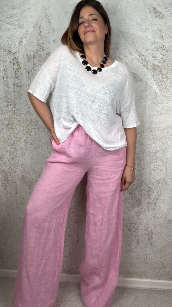 Pantalone Sole rosa pastello