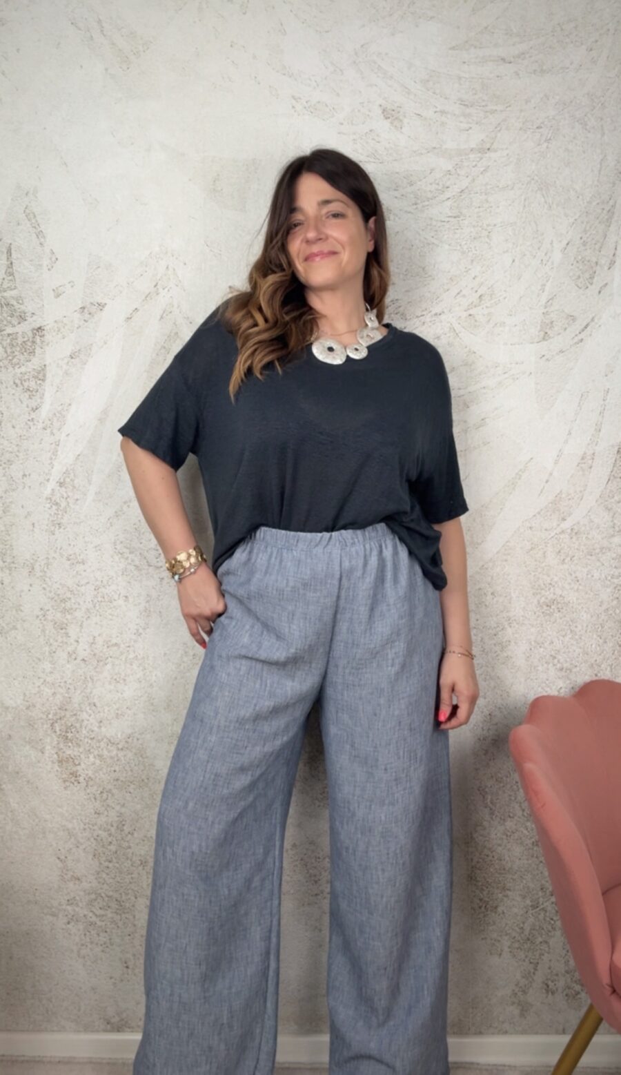 Pantalone Tamara turchese