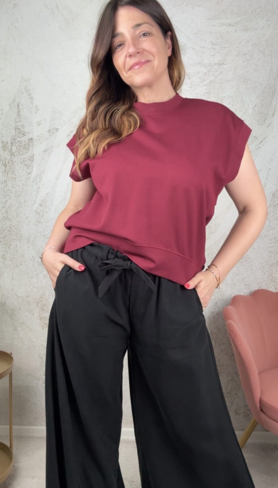 Blusa Mia vinaccia - immagine 2