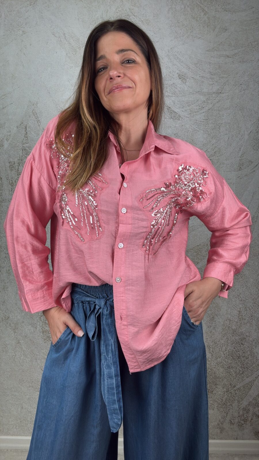 Camicia Diletta rosa - immagine 3