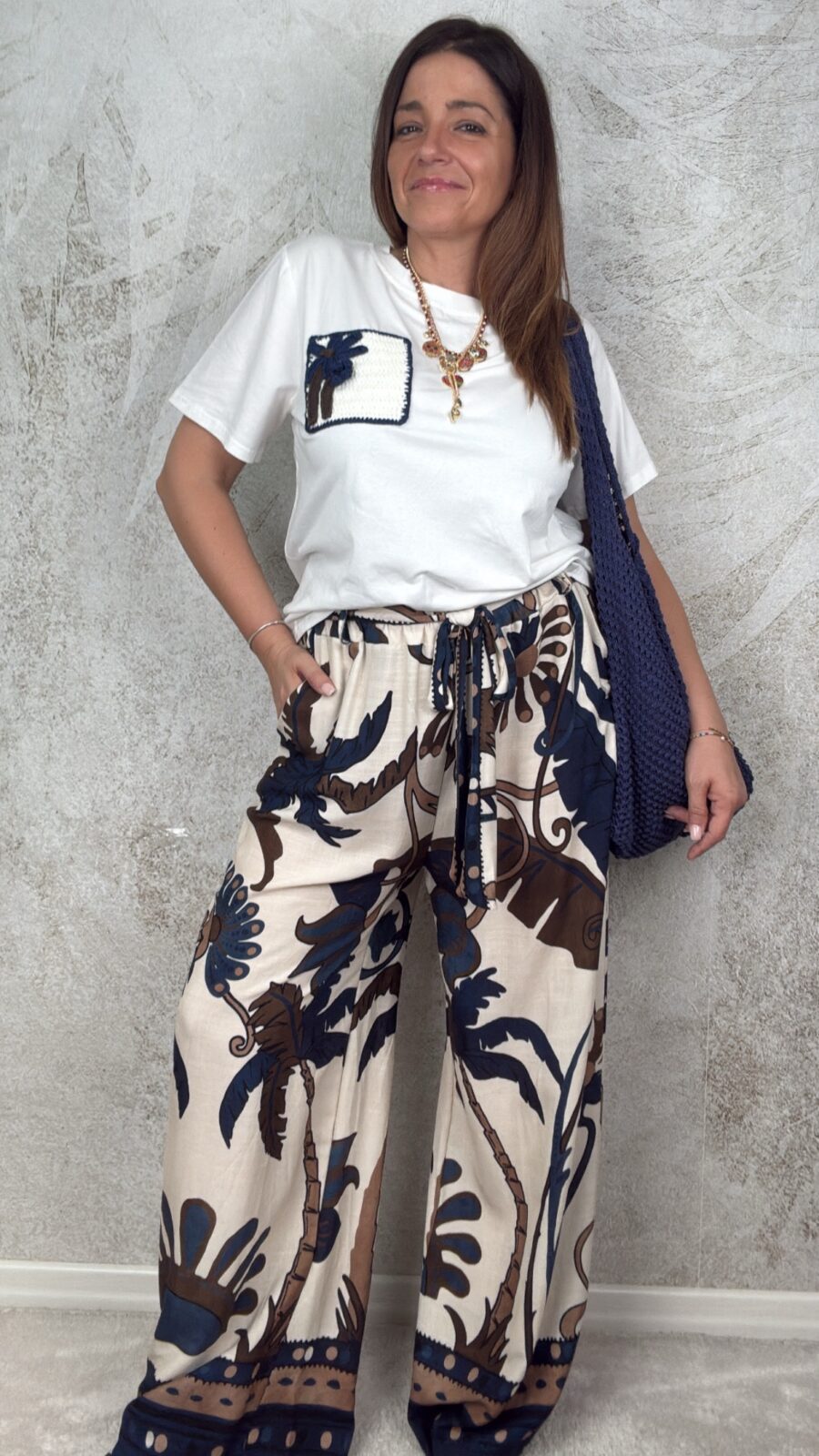 Pantalone Hawaii blu - immagine 4