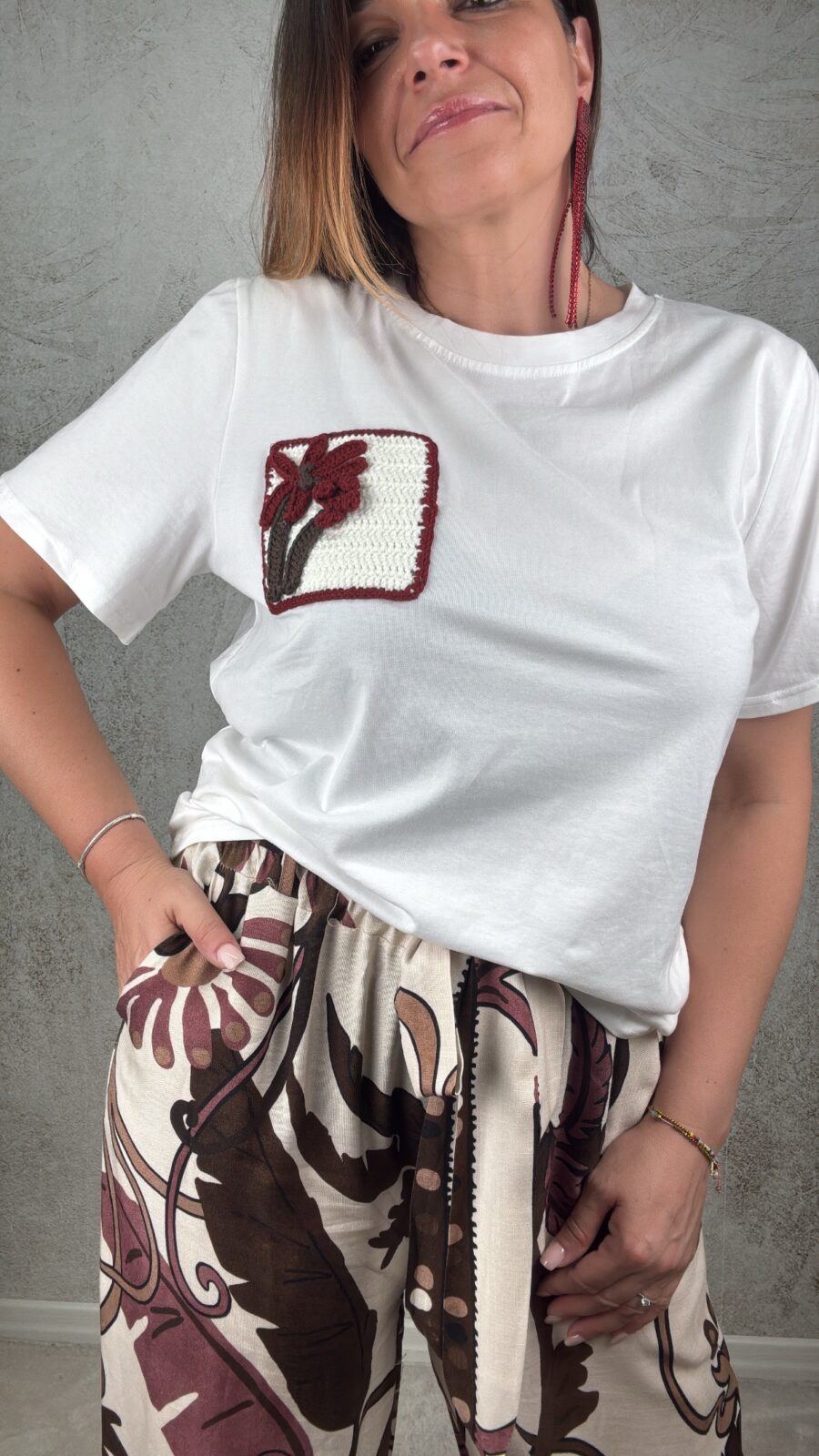T-shirt Luna vinaccia - immagine 2