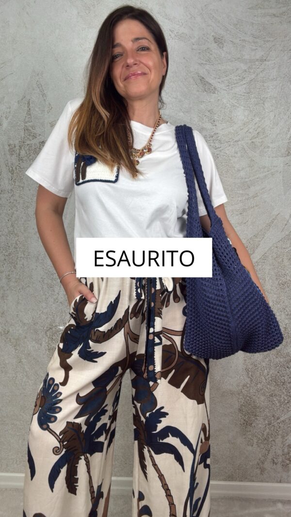 Pantalone Hawaii blu
